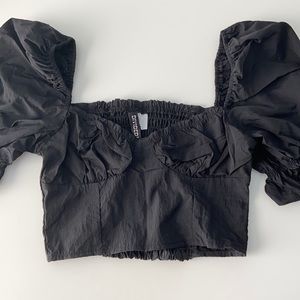 h&m corset style top